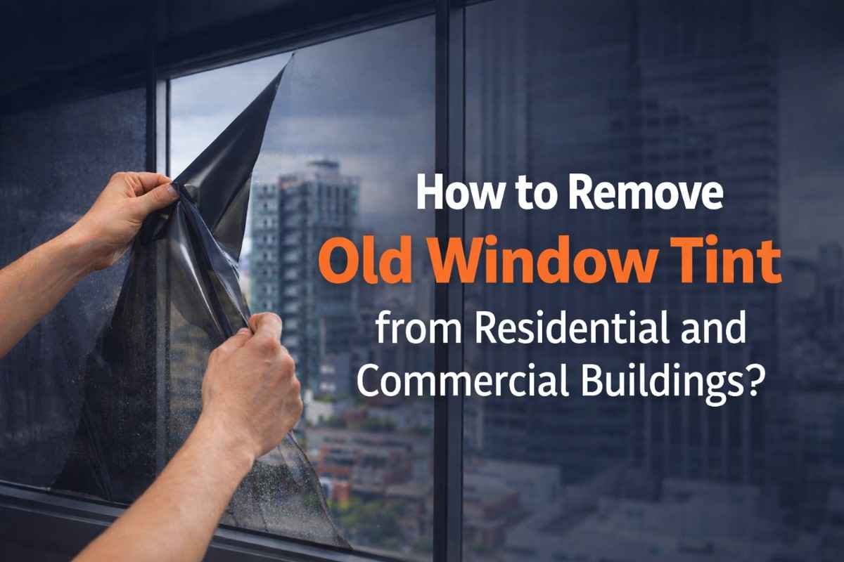 Window Incert Removal How to Remove Old Window Tint from Residential and Commercial Buildings ...